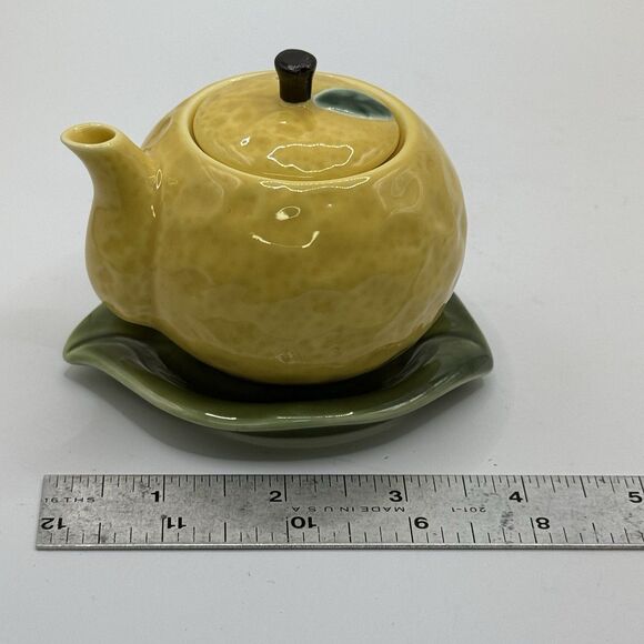 YUZU-shaped Soy-Sauce Jar Jug ARITA-ware 140ml Ceramic Japan - Picture 12 of 12